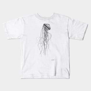 Jellyfish - Original Pen and Ink Artwork Kids T-Shirt